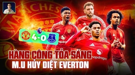 RASHFORD, ZIRKZEE TỎA SÁNG VỚI 2 CÚ ĐÚP GIÚP MAN UNITED ĐẠI THẮNG EVERTON