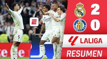 REAL MADRID GANÓ 2-0 a GETAFE. GOLES de MBAPPÉ Y BELLINGHAM. Están a 1 punto del BARCELONA | La Liga