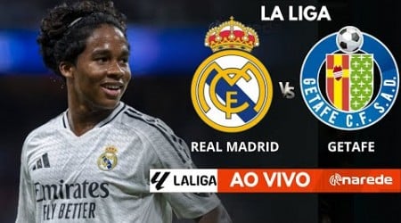 REAL MADRID X GETAFE AO VIVO - JOGO AO VIVO LA LIGA - COM ENDRICK EM CAMPO