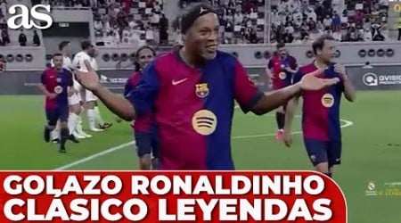 El GOLAZO de RONALDINHO de FALTA en el CLÁSICO de LEYENDAS REAL MADRID - BARCELONA