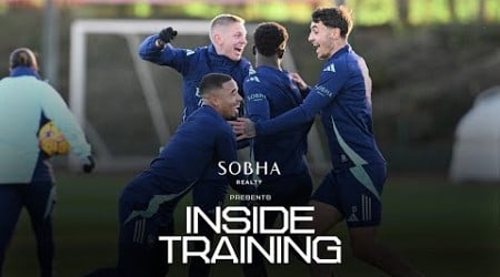 INSIDE TRAINING | Celebrating Saliba and a Tierney worldie | Getting ready for West Ham 