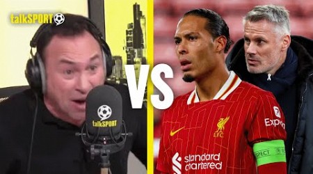 &quot;Such A Liverpool Thing To Do!&quot; Cundy BLASTS Carragher&#39;s Claim That Van Dijk Is PL&#39;s Best Ever CB