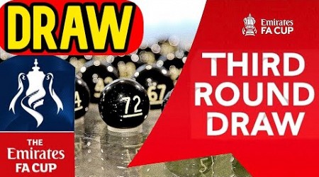 FA CUP 3RD ROUND DRAW WATCH ALONG