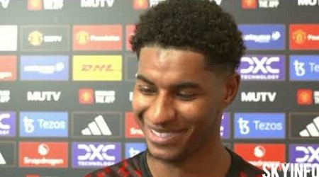 Marcus Rashford React To Rúben Amorim in post Match Interview | Manchester United 4-0 Everton