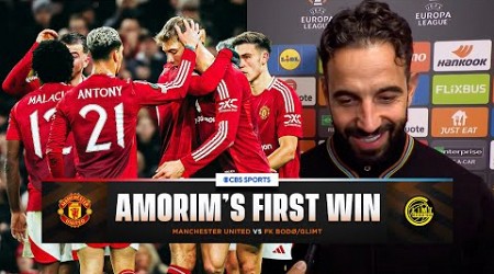 Ruben Amorim speaks after securing his first win as Man Utd boss! | CBS Sports