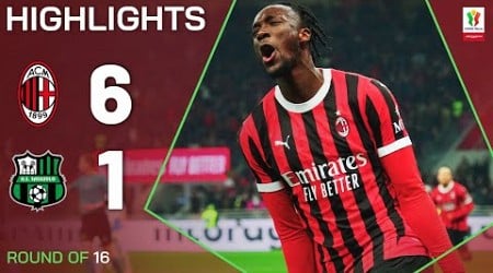 MILAN-SASSUOLO 6-1 | HIGHLIGHTS | Milan dismantle Sassuolo | Coppa Italia Frecciarossa 2024/25