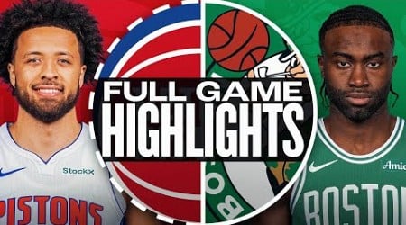 PISTONS at CELTICS | FULL GAME HIGHLIGHTS | December 4, 2024