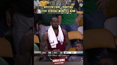 Boston Fans Chant “Lets Go Celtics” Endlessly in Blowout! Lebron Witnesses Best Sports Fans #shorts