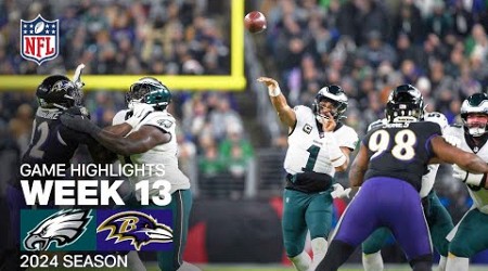 Philadelphia Eagles vs. Baltimore Ravens | 2024 Week 13 Game Highlights