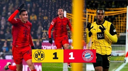 Borussia Dortmund gegen Bayern München 1-1 &amp; Highlights Tore &amp; Jamal Musiala Goal vs. Dortmund