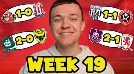 My Championship Week 19 Score Predictions!