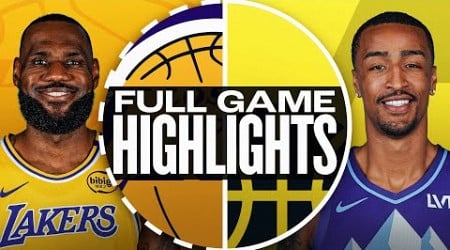 LAKERS at JAZZ | FULL GAME HIGHLIGHTS | December 1, 2024