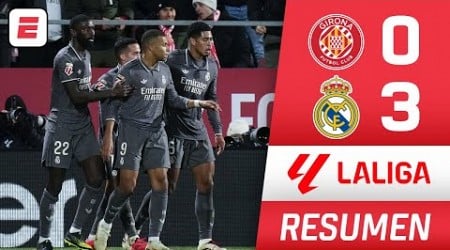 RESUMEN: El REAL MADRID goleó 3-0 al GIRONA. Anotaron BELLINGHAM, GULER y KYLIAN MBAPPÉ | La Liga