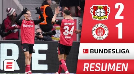 Bayer Leverkusen ganó 2-1 a St Pauli con goles de Wirtz y Tah y mete presión en la cima | Bundesliga