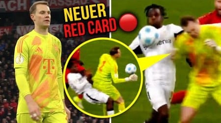 Manuel Neuer RED Card vs Bayer Leverkusen 