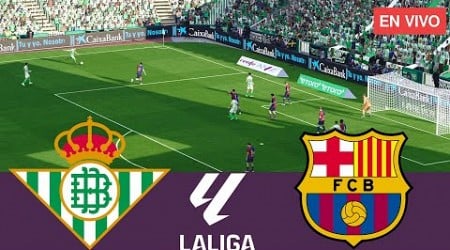 Real Betis vs Barcelona EN VIVO. La Liga 2024/2025 Partido Completo - Videojuegos de Simulación