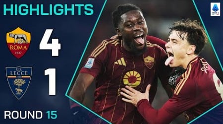 ROMA-LECCE 4-1 | HIGHLIGHTS | Giallorossi Back to Winning Ways! | Serie A 2024/25