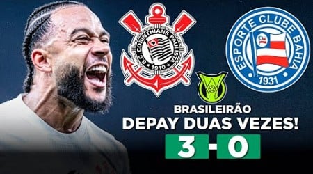 CORINTHIANS VENCE O BAHIA E CHEGA À OITAVA VITÓRIA SEGUIDA! CORINTHIANS 3 x 0 BAHIA | Narração