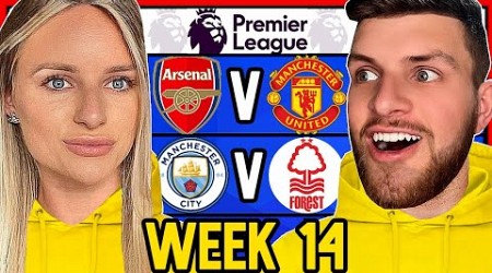 PREMIER LEAGUE WEEK 14 PREDICTIONS