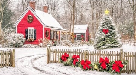 Celtic Christmas Carols, Soft Holiday Christmas Music &quot;Christmas in New England &quot; Open Road Folk