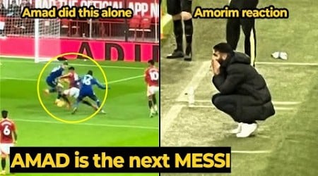 Ruben Amorim reaction on Amad Diallo did MESSI dribbling skills past 3 players almost scored 5 goal