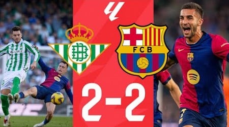 Real Betis vs Barcelona [2-2], La Liga 2024/25 - MATCH REVIEW