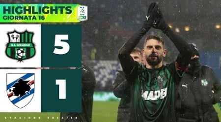 Sassuolo-Sampdoria 5-1 | BERARDI decisivo nel pokerissimo neroverde | HIGHLIGHTS Serie BKT