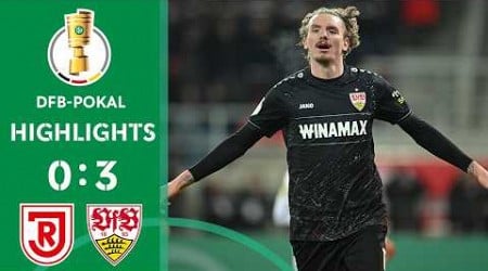 UCL-Contender with a clear win! | SSV Jahn Regensburg vs. VfB Stuttgart 0-3 | DFB-Pokal Round of 16