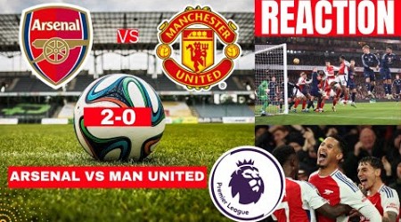 Arsenal vs Manchester United 2-0 Live Premier League Football EPL Match Score Highlights Gunners