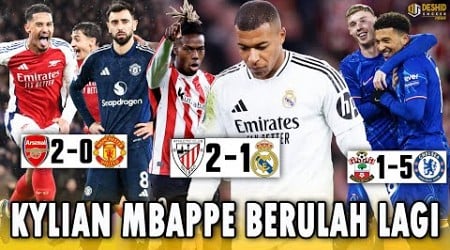 Hasil Liga Inggris: Chelsea Gusur Arsenal, MU Tumbang - Mbappe Gagal Penalti, Madrid Disikat Bilbao