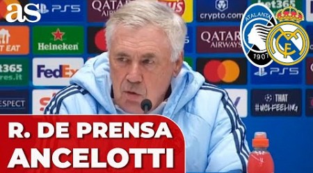 ANCELOTTI, RUEDA DE PRENSA COMPLETA | Previa ATALANTA - REAL MADRID hoy Champions League