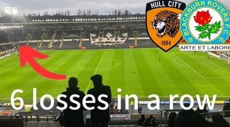 THE MOMENT HULL CITY LOSE SIX GAMES IN A ROW VS INFORM BLACKBURN