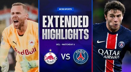 Salzburg vs. PSG: Extended Highlights | UCL League Phase MD 6 | CBS Sports Golazo