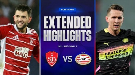 Brest vs. PSV: Extended Highlights | UCL League Phase MD 6 | CBS Sports Golazo