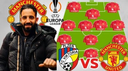 Big Game !! ~ FC VIKTORIA PLZEN VS MAN Predicted Line up in the Europa League Under Amorim