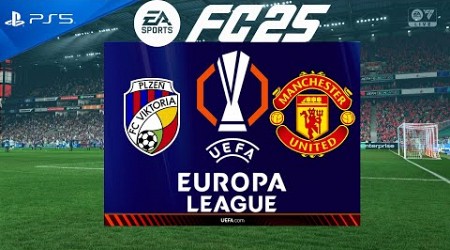 FC 25 Viktoria Plzen vs Manchester United | Europa League 2024/25 | PS5