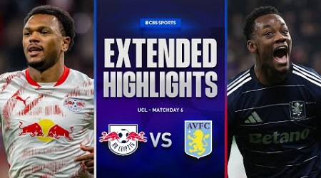 RB Leipzig vs. Aston Villa: Extended Highlights | UCL League Phase MD 6 | CBS Sports Golazo