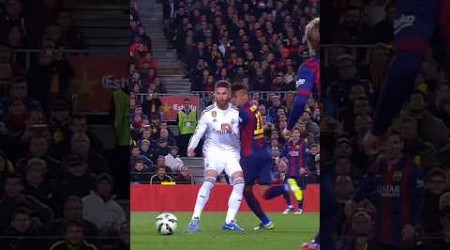 Ramos body slam was brutal #shorts #football #neymar #messi #barcelona #ramos #realmadrid #foul