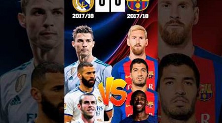 Real Madrid vs Barcelona || 2017/18 #footballshorts #ronaldo #messi #realmadrid #barcelona