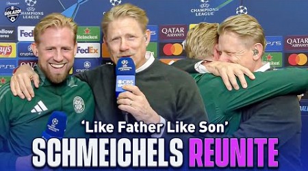 Kasper &amp; Peter Schmeichel&#39;s Wholesome Post-Match Interview After Celtic Clean Sheet | UCL Today