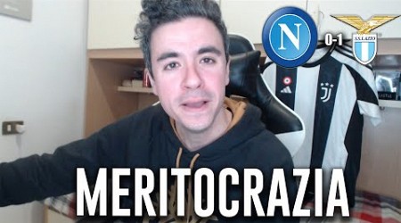 QUESTO VUOL DIRE ALLENARE. IMPARA. SOMARO. CHAMPIONS LONTANISSIMA. Napoli Lazio 0-1