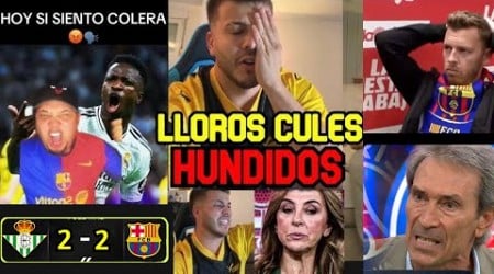 LAS MEJORES REACCIONES DEL EMPATE DEL BARCELONA VS BETIS 2-2 