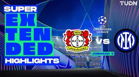 SUPER EXTENDED HIGHLIGHTS | Bayer Leverkusen vs Inter Milán | UEFA Champions League 24/25 | TUDN