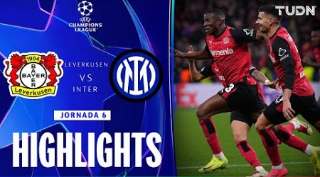 HIGHLIGHTS - Bayer Leverkusen vs Inter | UEFA Champions League 24/25 | TUDN