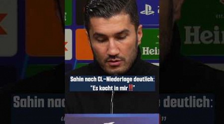 Sahin nach CL-Niederlage deutlich: “Es kocht in mir❗️”#ucl #bvb #barca #sahin #shorts