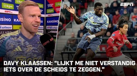 ❌ DAVY KLAASSEN over afgekeurde goal BRIAN BROBBEY ⚽️ | Interview Davy Klaassen