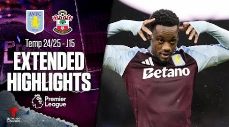 Aston Villa vs. Southampton | Highlights Premier League | Jornada 15 | Telemundo Deportes