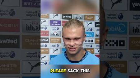 “Pep should be sacked” - Erling Haaland Post Match Interview - Crystal Palace 2-2 Manchester City