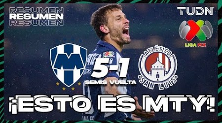 HIGHLIGHTS | Monterrey 5-1 Atlético de San Luis | Liga Mx -AP2024 - Semifinal - VUELTA | TUDN