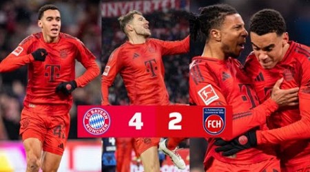 Bayern München gegen FC Heidenheim 4-2 &amp; Highlights Tore &amp; Jamal Musiala Tore gegen Heidenheim